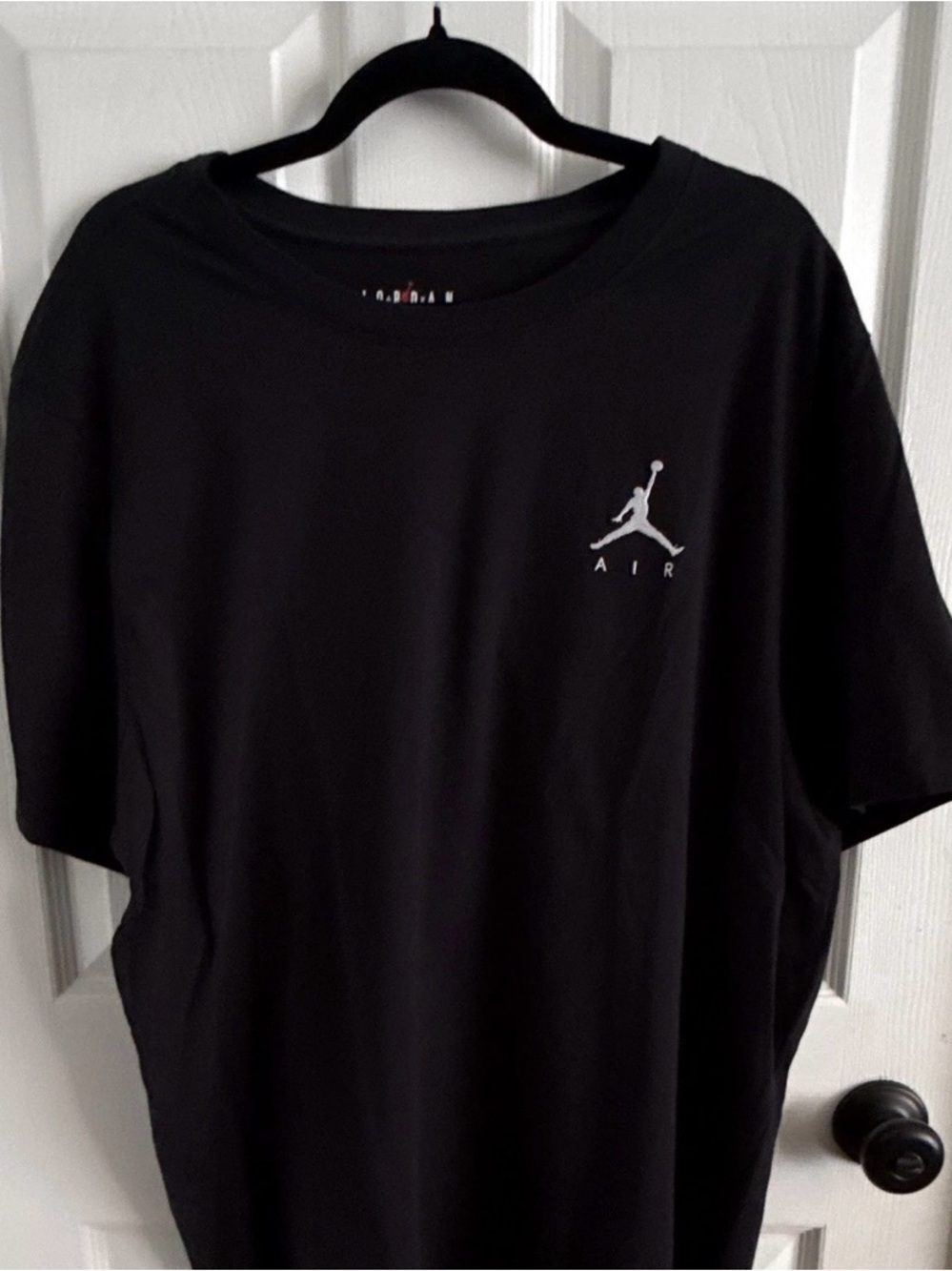 Jordan Jumpman Air Men’s Black Embroidered Logo Crew Neck T-Shirt 2XL NWOT